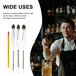 4 Pcs Alcool Densimètre Testeur Alcool Compteur Testeur Densimètre Kit Densimètre En Verre