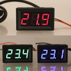 0.56 « Ds18b20 Thermomètre numérique Sonde de capteur de température étanche Dc 12v 24v