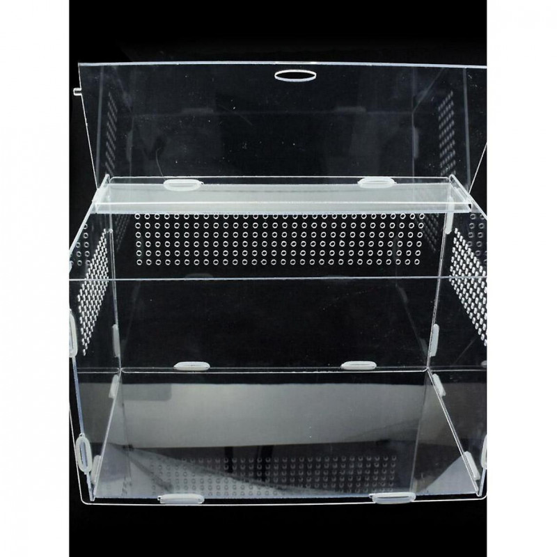 Transparent Acrylique Cellule de verre Reptile Fournitures pour animaux de compagnie pour animaux à sang froid [...]