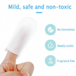 Lingettes jetables de nettoyage des dents pour animaux de compagnie Finger Sleeve Design Dog Oral Care Supplies