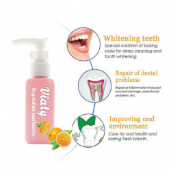 Baking Soda Fruit Flavor Toothpaste - Vegetation Oral Care In Orange 100g