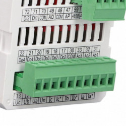 Multifunctional Power Meter 3 Phase LCD Screen White Accurate Electricity Usage Monitor AC220V