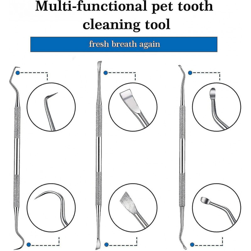 Pcs Dog Teeth Cleaner And Scraper Stainless Steel Double Ended Tooth Grinder Scraper Pet Teeth Cleaning Tool For [...]