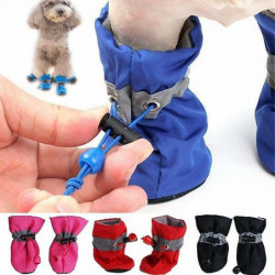 4pcs/set Pet Accessories Pet Supplies Pet Dog Shoes Waterproof Booties Rubber Shoes Socks Boots 4pcs/set Pet Accessories Pet Supplies Pet Dog Shoes Waterproof Booties Rubber Shoes Socks Boots