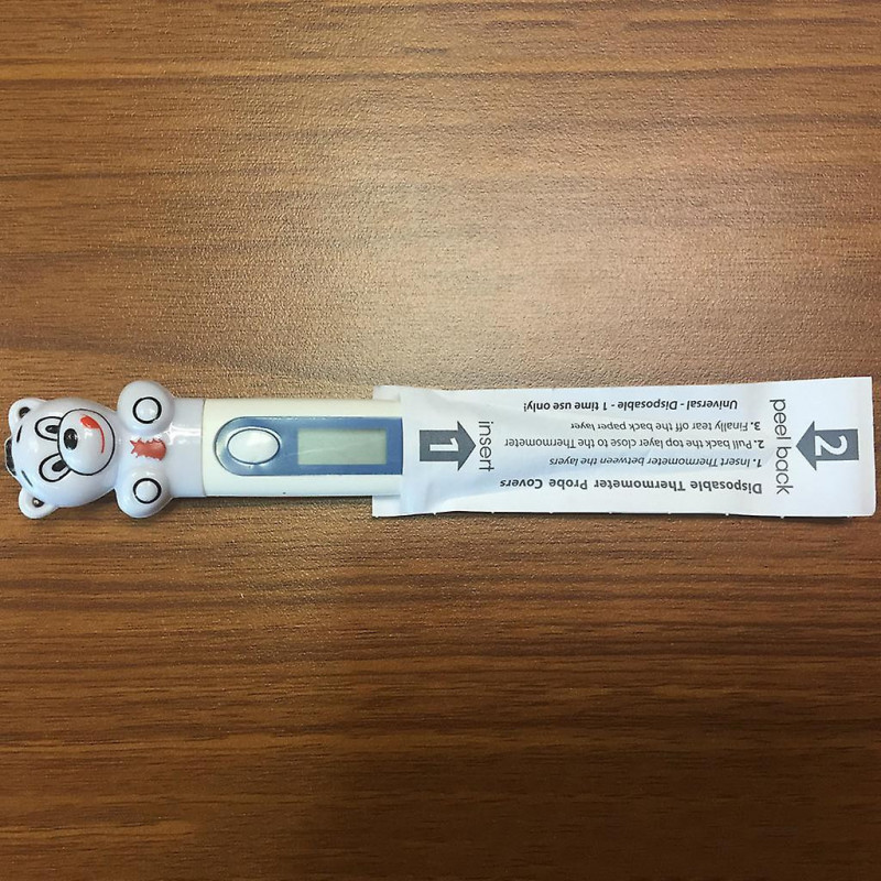 100pcs Digital Temperature Toll Thin Film Cover Fit For People And Pets