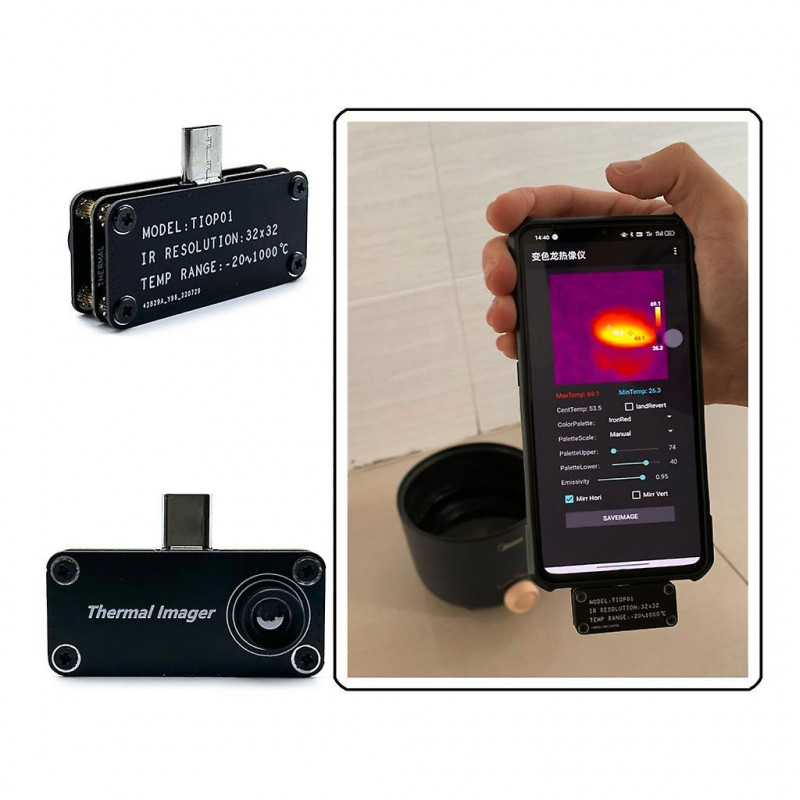 Outil fiable de surveillance de la température pour smartphone Outil de mesure de la température