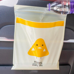 15pcs Garbage Bag Self-adhesive Waterproof Leakproof No Residue Cute Chick Pattern Disposable Car Trash Pouch [...]