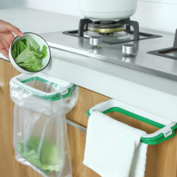 Trash Bag Hanger Convenient Saving Space Plastic Hanging Storage Garbage Bag Holder For Kitchen Kaesi