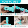 Dog Toothbrush Made Of Natural Rubber, Chew Toy For Teeth Cleaning, Dental Care, Puppy Training