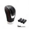 Manuel universel en cuir Voiture Gear Stick Shift Knob Shifter Levier de vitesses Pièces de levier de vitesse