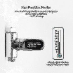 Led Display Meter Digital Shower Bath Temperature Monitor Water-temperature