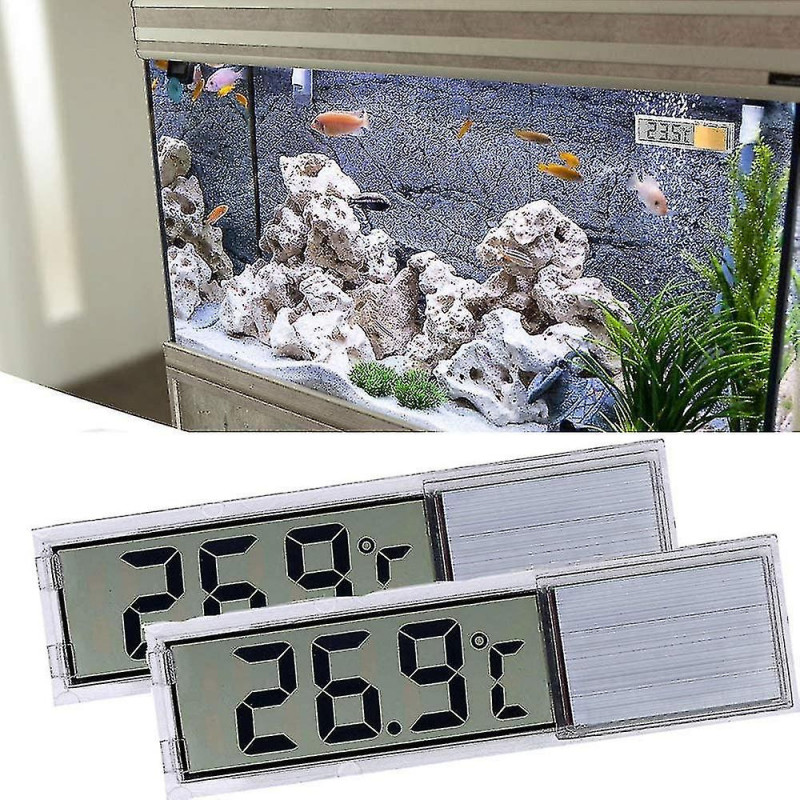 Aquarium Thermometer, 2 High Sensitivity Digital Aquarium Thermometers, Two Side Stickers, Accuracy Up To 0.1 [...]