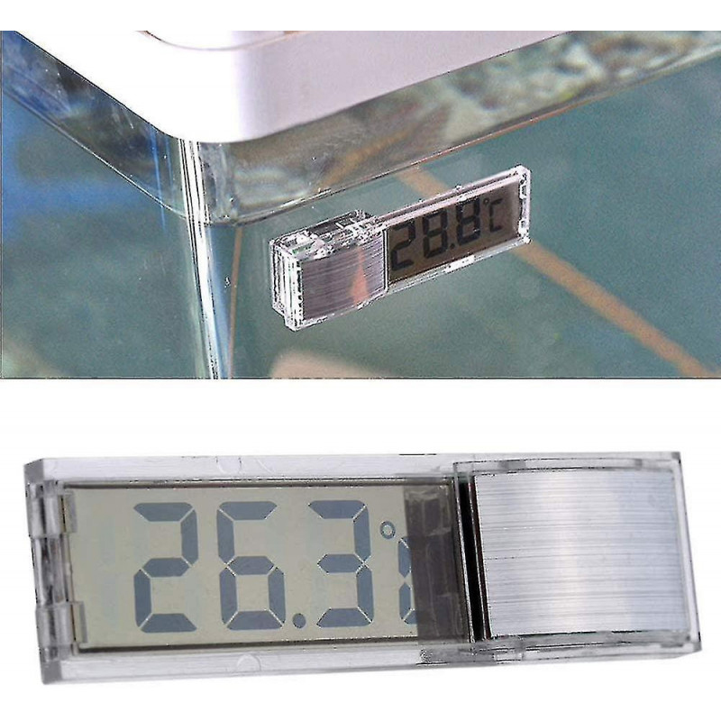 Aquarium Thermometer, 2 High Sensitivity Digital Aquarium Thermometers, Two Side Stickers, Accuracy Up To 0.1 [...]