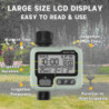 Water Timer Irrigation Ipx5 Waterproof Manual Automatic Sprinkler With Large Lcd Display Easy Installation-Good