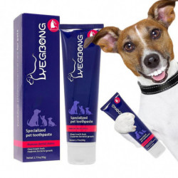 Crème de nettoyage bucco-dentaire pour animaux de compagnie Blanchir les dents Extrait de menthe poivrée pour la [...]