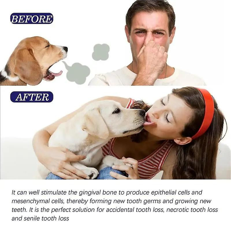 Crème de nettoyage bucco-dentaire pour animaux de compagnie Blanchir les dents Extrait de menthe poivrée pour la [...]