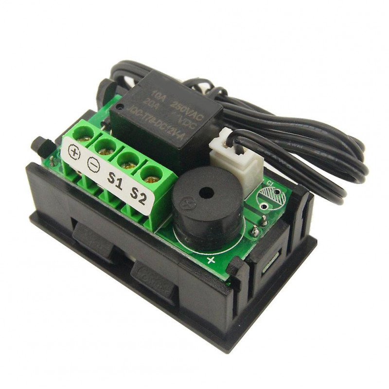 W2809 12v Ac110-220v Probe Digital Temperature Control Led Display Thermostat With Heat/cooling Con