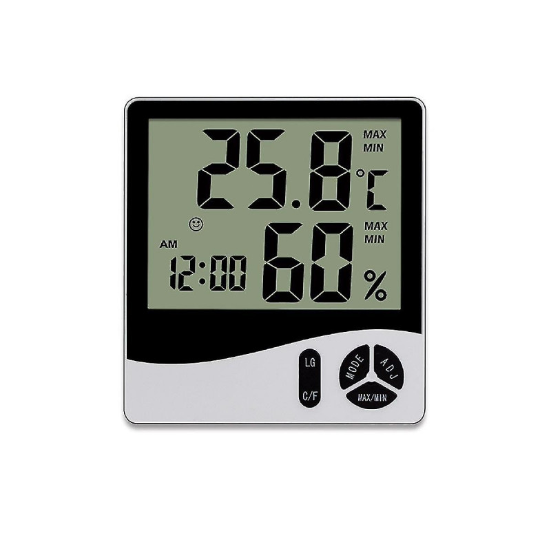 Lcd Screen Display Thermometer And Hygrometer Indoor Thermometer Electronic Household Thermometer W