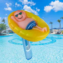 Pool Thermometer Waterproof Creative Accurate Funny Man-shaped Floating Temperature Meter For Measuring