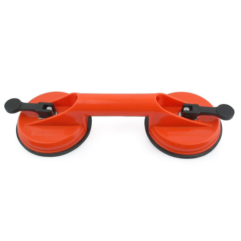 1x Suction Cup Handle, Suction Cup Lifting Capacity 60kg, Double Glass Suction Cup With 2 Suction Cups Orange 1x Suction Cup Handle, Suction Cup Lifting Capacity 60kg, Double Glass Suction Cup With 2 Suction Cups Orange