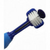 3 Pieces Dog Toothbrush For Pet Dental Care, Triple Head Toothbrush, Ergonomic Handle For Easy Oral 3 Pieces Dog Toothbrush For Pet Dental Care, Triple Head Toothbrush, Ergonomic Handle For Easy Oral
