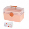 First Aid Case Box 3 Layer Emergency Kits Container for Closet Dorm Bathroom Pink First Aid Case Box 3 Layer Emergency Kits Container for Closet Dorm Bathroom Pink