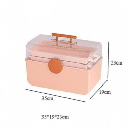 First Aid Case Box 3 Layer Emergency Kits Container for Closet Dorm Bathroom Pink First Aid Case Box 3 Layer Emergency Kits Container for Closet Dorm Bathroom Pink