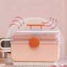 First Aid Case Box 3 Layer Emergency Kits Container for Closet Dorm Bathroom Pink First Aid Case Box 3 Layer Emergency Kits Container for Closet Dorm Bathroom Pink