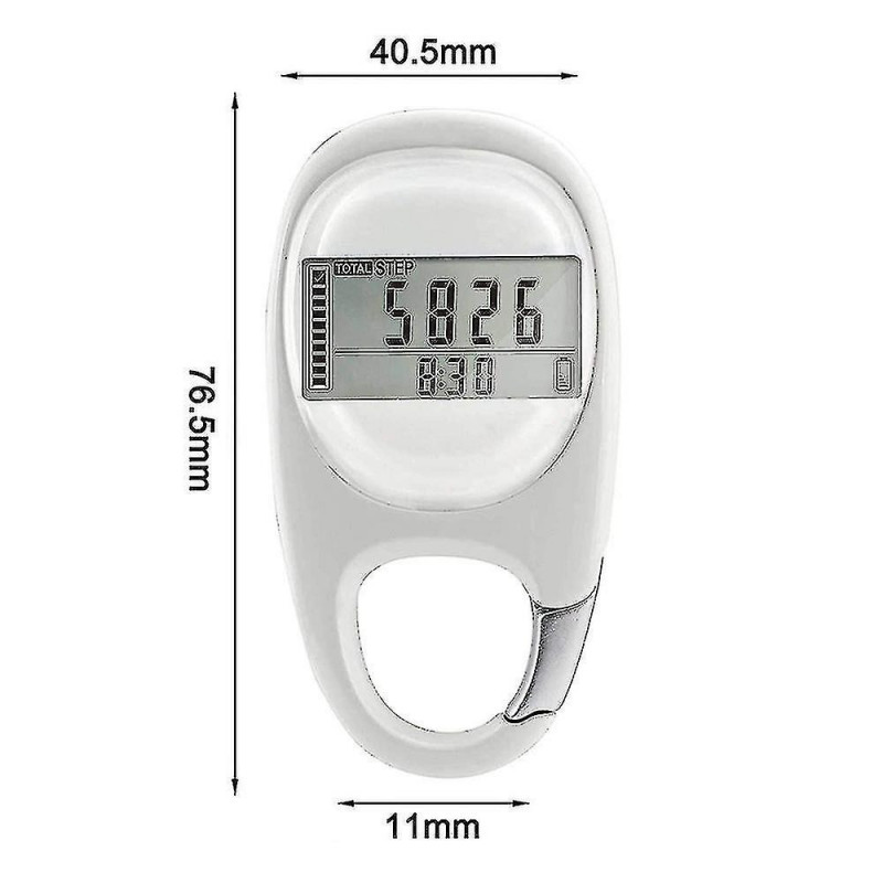 Clip numérique simple à distance de marche sur le compteur de pas du podomètre