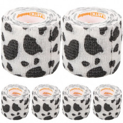 6 Rolls of Self Adhesive Bandage Wrap Pet Bandage Wrap Breathable Vet Wrap for First Aid Dog Protection