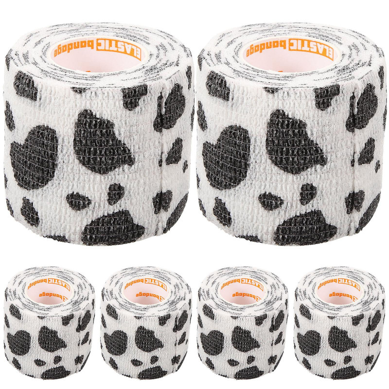 6 Rolls of Self Adhesive Bandage Wrap Pet Bandage Wrap Breathable Vet Wrap for First Aid Dog Protection