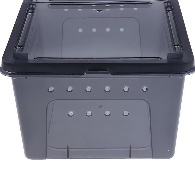 2pcs Pet Reptile Spider Breeding Box Transport Case Feeding Hatching Tank