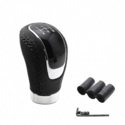 Manuel universel en cuir Voiture Gear Stick Shift Knob Shifter Levier de vitesses Pièces de levier de vitesse