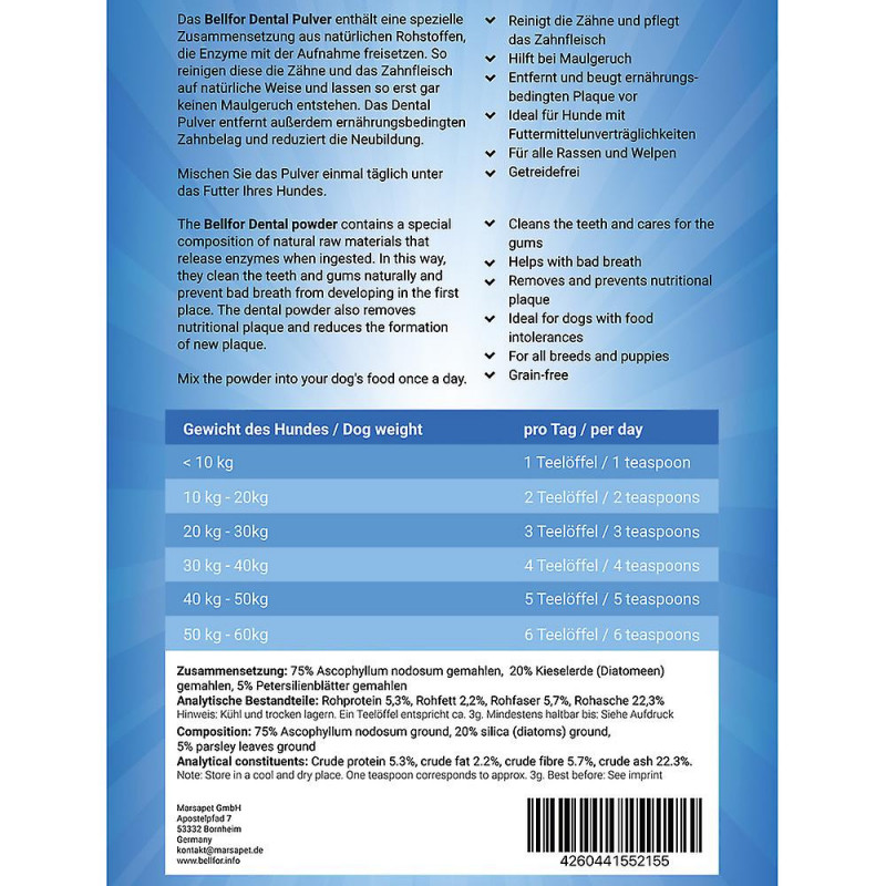 Bellfor Sparset für die wirkungsvolle Zahnpflege bei Ihrem Hund