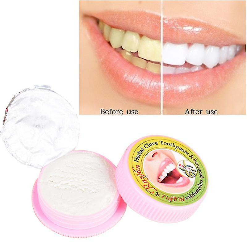 Natural Herbal Clove Thailand Toothpaste Tooth Whitening Powder Oral Hygiene Cleaning Toothbrush Plaque Tartar [...]