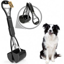 Pet Pooper non cassable pour chiens, pelle portable de caca de chien avec longue poignée et ressort durable haute [...]