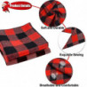 2 Pcs Dog Bandana Christmas Classic Plaid Pet Bandana Scarf
