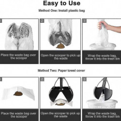 Pet Pooper non cassable pour chiens, pelle portable de caca de chien avec longue poignée et ressort durable haute [...]