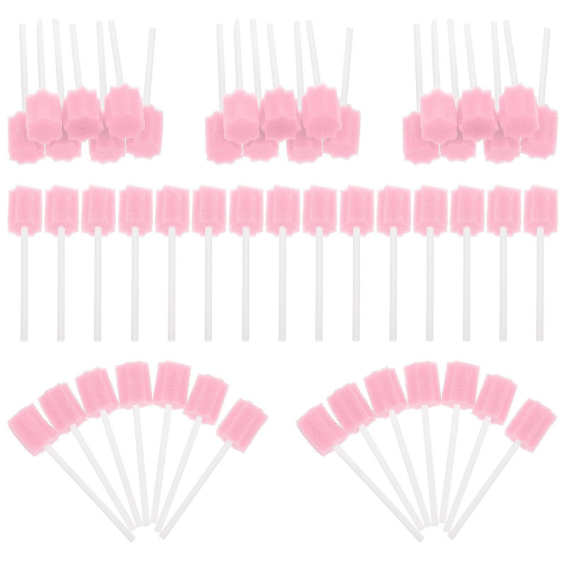 50pcs Disposable Oral Care Sponge Sticks Oral Care Products Oral Care Supplies