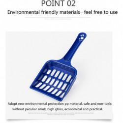 Litter Scooper Sifting Shovel Cat Strong Handle Easy To Clean Sift Han