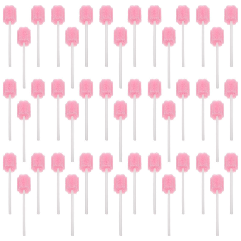 50pcs Disposable Oral Care Sponge Sticks Oral Care Products Oral Care Supplies
