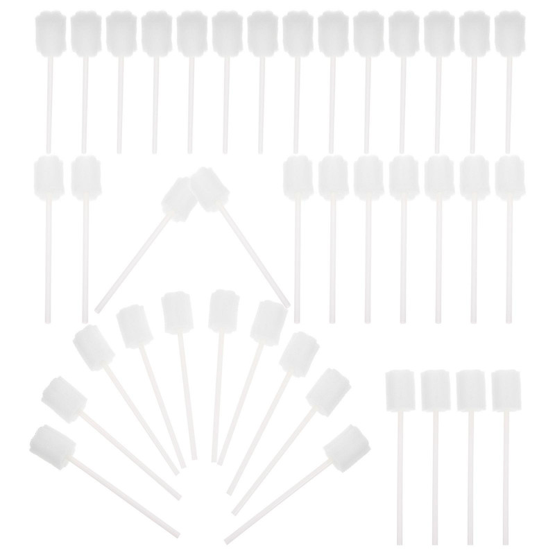 50pcs Disposable Oral Care Sponge Sticks Oral Care Products Oral Care Supplies