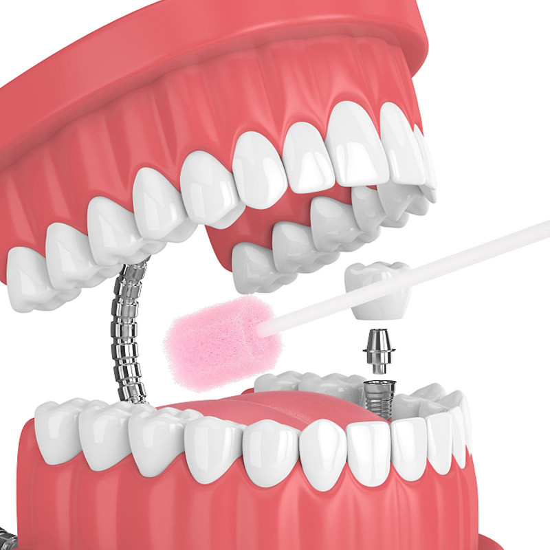 50pcs Disposable Oral Care Sponge Sticks Oral Care Products Oral Care Supplies