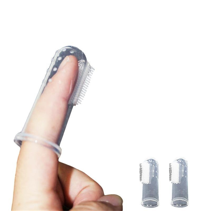 Super Soft Finger Teeth Cleaning Toothbrush Tool & Toy For Teddy Dog Cat
