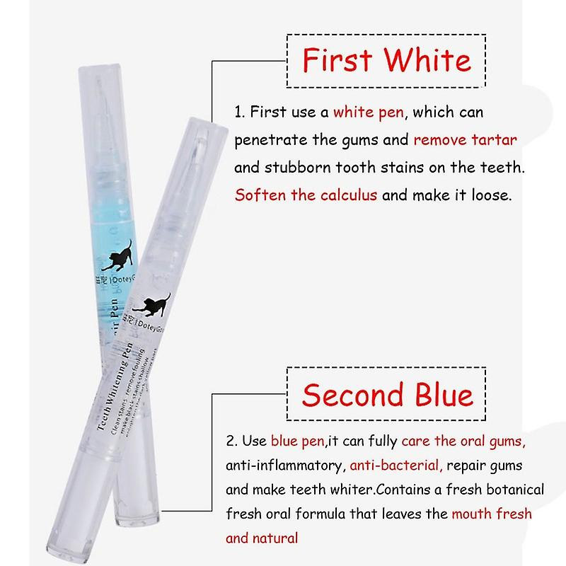 Animaux de compagnie Nettoyage des dents de chien Blanchiment Stylo De nettoyage des dents Stylo Convient à tous [...]