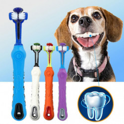 Dog Toothbrush Withthree Sided, Bad Breath Tartar Teeth Tool