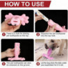 Dog Toothbrush Made Of Natural Rubber, Chew Toy For Teeth Cleaning, Dental Care, Puppy Training