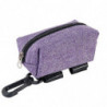 Pet Trash Bag, Dog Trash Bag Storage Bag (Purple Double Zipper)