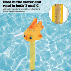 Floating Pool Thermometer Swimming Pool Thermometer With String Floating Thermometer For Swimming Pool Bath Water [...]