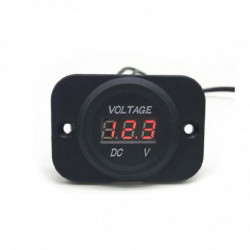 Car Led Display Digital Voltmeter Waterproof Easy Installation Compact-size